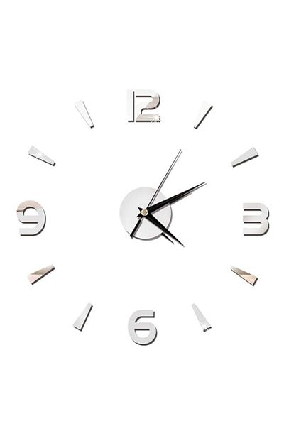 Generic Salaty 3D Wall Clock Sticker Easy To Install And Remove Wall Watch Decor, Self-Adhesive Design for