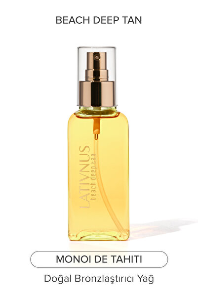 lativnus Monoi De Tahiti Parfüm İçermeyen Doğal Bronzlaştırıcı Yağ SPF 6 -100 ml