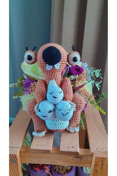 ABAGROUP Amigurumi organik oyuncak buz devri sid