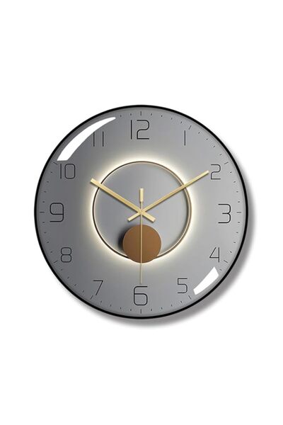 Generic ساعة حائط DIYlove، ساعة حائط Art Deco، ساعة كوارتز صامتة دائرية تعمل ...