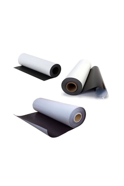 Hdg Magnet Folyo Beyaz PVC kaplı Rulo Araç Magneti 0,85×610 mm 30 Metre