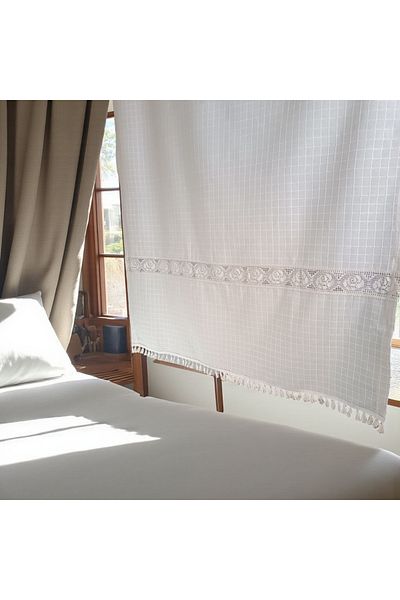 Cotopia Buldan Curtain with Pompom Authentic Lace Local