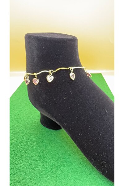 charmove ile kendinizi şımartın Women's Gold Color Zircon Stone Heart Model S...