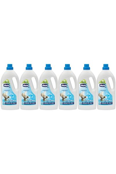 Chicco Baby Set 6 x Chicco Detergent Lichid Hipoalergenic 0 Luni+ 27 Spalari 1.5l