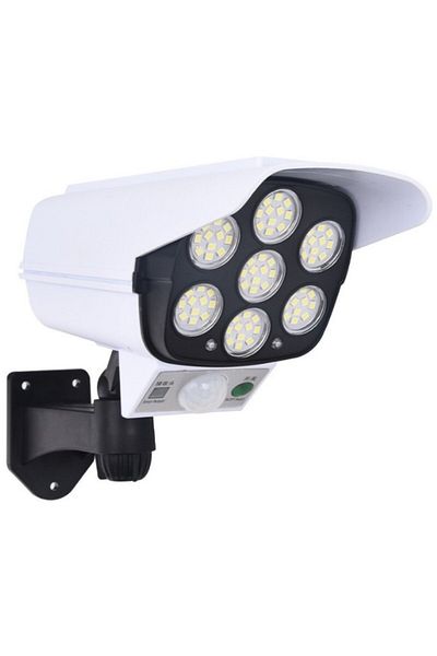 OEM Camera de supraveghere falsa, incarcare solara, 77 LED-uri, senzor de miscare