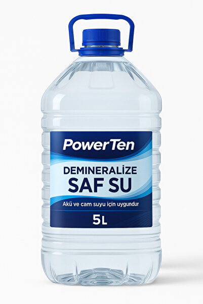 Powerten Saf Su 5 Litre | Akü, Ütü ve Buhar Makinesi Uyumlu