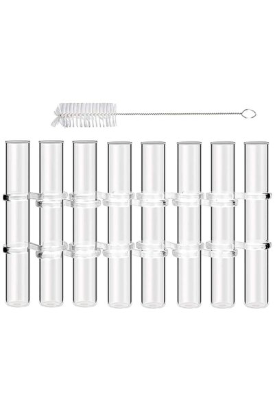 Generic مزهرية أنبوبية من الزجاج الكريستالي من ياردوي، أواني زهور، حوض نباتات...