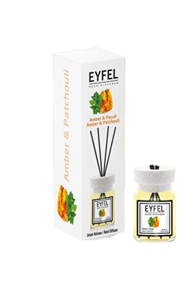 Eyfel Odorizant de cameră cu bețișoare, Amber și Patchouli, 120 ml