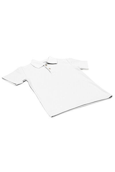 vory Kids Girls Boys Short Sleeve Polo Neck Lacoste Fabric School T-Shirt Vr.D.K180.Ok.Y01