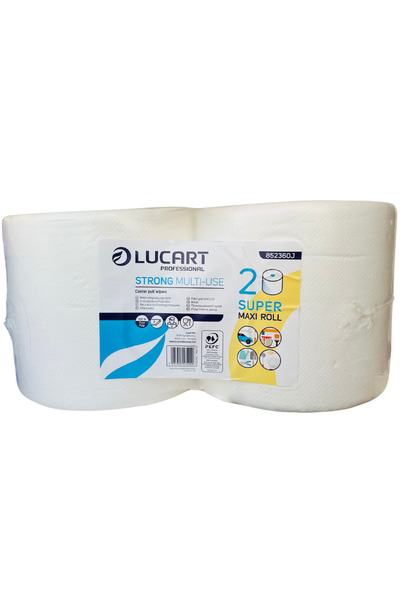 Lucart Set de 2 role industriale, prosoape de hârtie, rezistente, multifuncți...