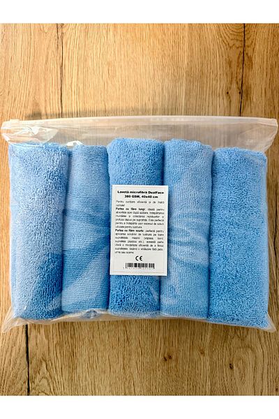 OEM DualFace microfiber cloth, 380 GSM, 40x40 cm