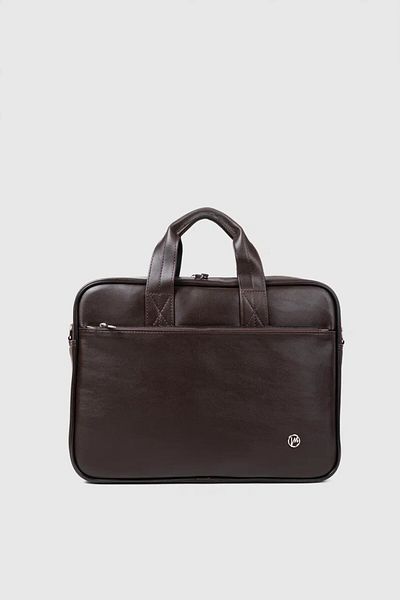 MORCA Unisex 13-14 Inch Briefcase Laptop Bag Brown