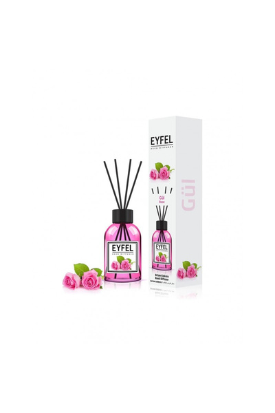 Eyfel Odorizant de cameră cu trandafiri și bețișoare, 120 ml