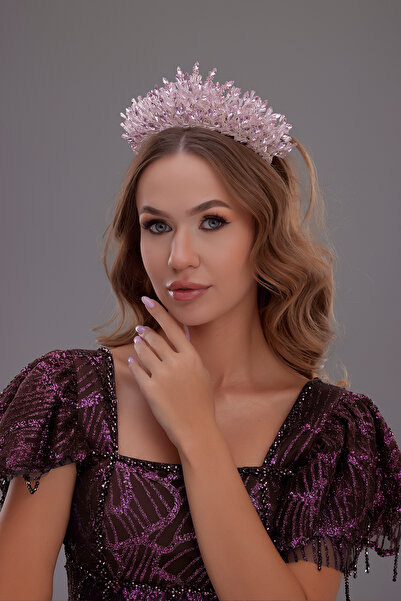 Hayalperest boncuk تاج الزفاف ذو الخط الحاد بتصميم خاص للعروس هينا وتاج الزفاف