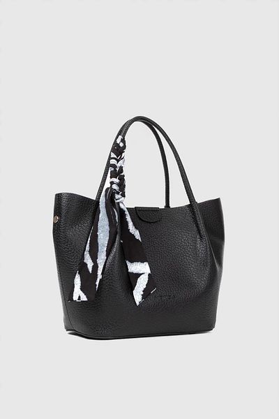 MORCA Women's Long Strap Handbag Black