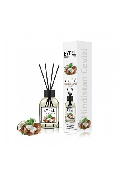 Eyfel Odorizant de cameră Cocos cu bețișoare, 120 ml