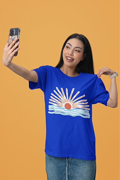 ArtYus ΑΝΔΡΙΚΟ/ΓΥΝΑΙΚΕΙΟ ΜΠΛΟΥΖΑ SUN2 με στάμπα με στρογγυλή λαιμόκοψη και κο...