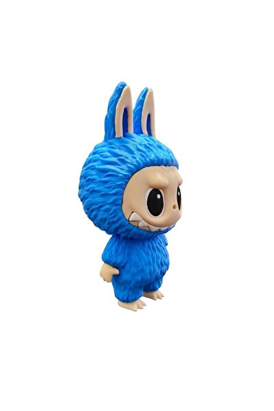 OEM Labubu Printed 3D Doll, Blue 13 cm