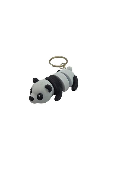 OEM Breloc Panda, Plastic, Alb/Negru