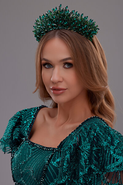 Hayalperest boncuk تاج الزفاف ذو الخط الحاد بتصميم خاص للعروس هينا وتاج الزفاف