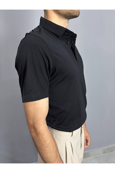 Siyah Polo Yaka T-Shirt