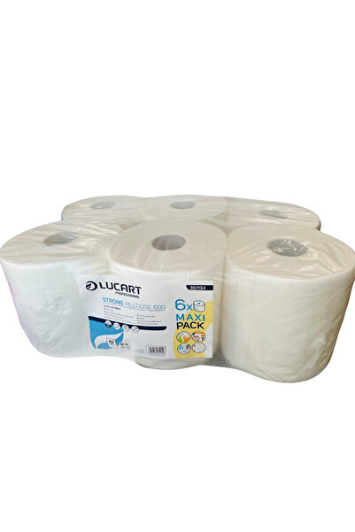 Lucart Set de 6 role de prosoape de hârtie, Lucart, cu rolă centrală/externă,...