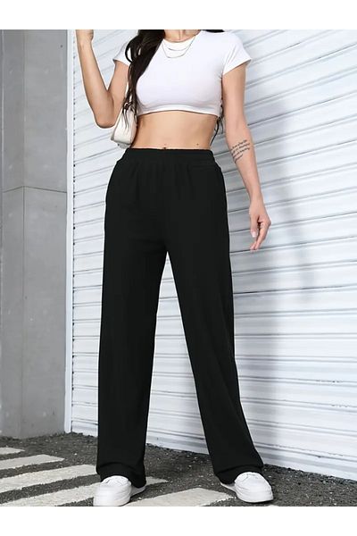 ELF MODA Two Pieces Black Gray Baggy Track Shorts-Asl
