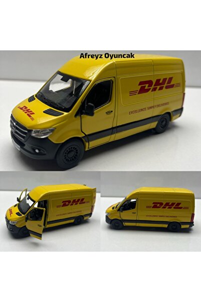 afreyz oyuncak Mercedes Benz Sprinter Diecast DHL Kargo Minibüs Orijinal 4 Ka...