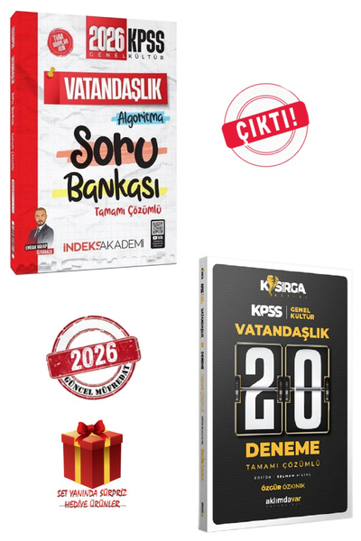 İndeks Akademi 2026 İndeks Akademi KPSS Emrah Vahap Özkaraca Vatandaşlık Soru...