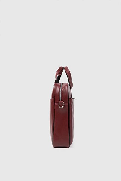 MORCA Unisex 13-14 Inch Briefcase Laptop Bag Claret Red