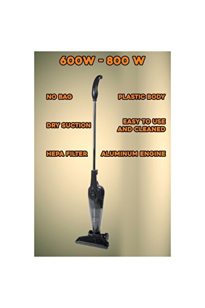 Hausberg Aspirator vertical 2 in 1 HB-2025NG, fara sac, aspirare uscata, filtru Hepa, 0.5 L, 600-800