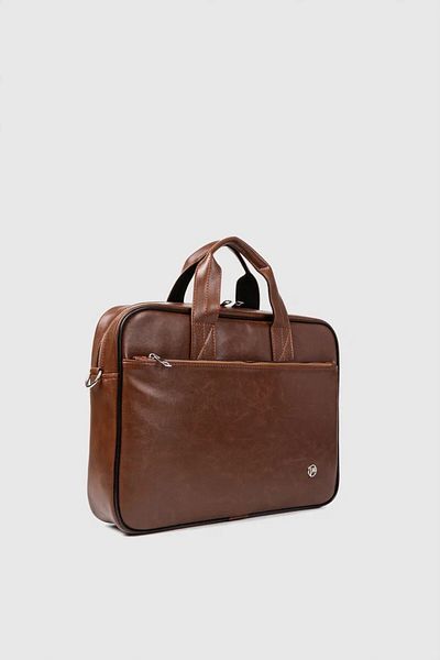 MORCA Unisex 13-14 Inch Briefcase Laptop Bag Brown
