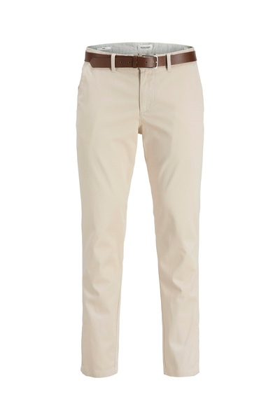 Jack & Jones 12278766 Linen Trousers with Belt