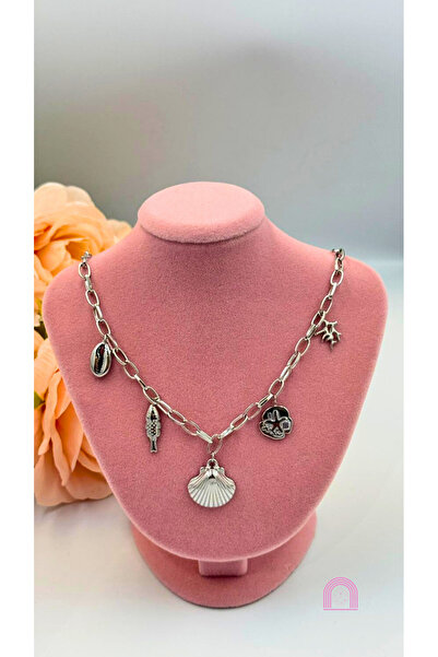 Moond Accessories Çelik Charm Silver Kolye