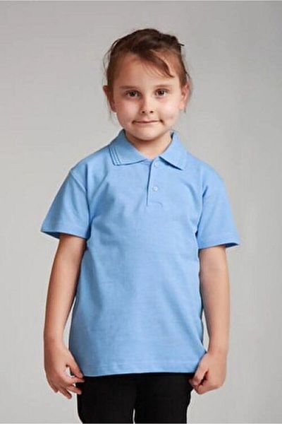 Bonnie Clyde Κοντομάνικο γιακά πόλο casual 2 κουμπιά Baby Blue T-Shirt - Μπλε - BCP1.UME-KAISW-BEMA-YET