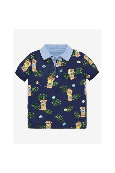 MAYORAL Boys' Polo Shirt with Print
