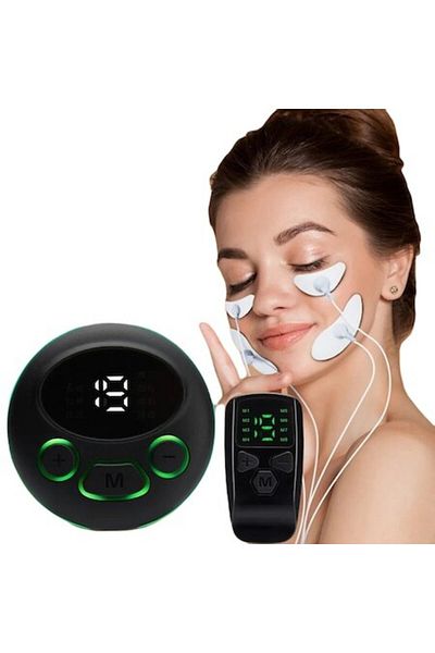 MILARIS Electric Facial Massage Device EMS MILARIS, 8 Modes, 19 Intensity Levels, Black