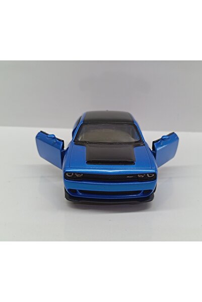 Kinsmart Dianomi 1:40 Scale Dodge Challenger Srt Demon Blue Check Drop Metal Car