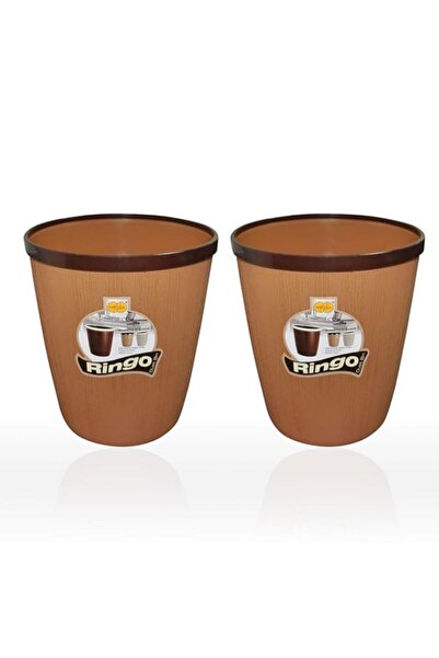 Generic سلة تخزين بلاستيكية من ناكودا مع مجموعة من قطعتين بألوان متنوعة - رينجو