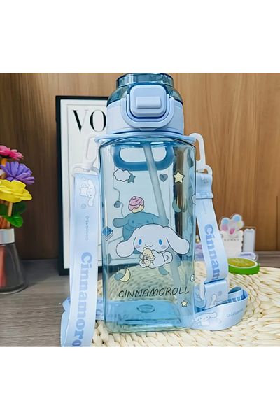 synshop Cinnamoroll Cute Rabbit Water Bottle Flask Girl School Water Bottle 600 ml