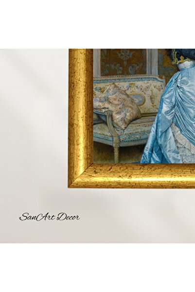 Sanart Vintage Painting with Frame, Oil Painting Print Painting, Framed Painting, Artistic Decor, Portrait Painting