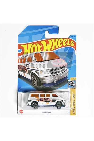 HOT WHEELS Masinuta Metalica Hot Wheels Dodge Van, Colectia 2023, Alb, 1:64