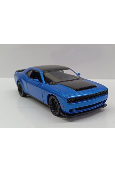 Kinsmart Dianomi 1:40 Scale Dodge Challenger Srt Demon Blue Check Drop Metal Car