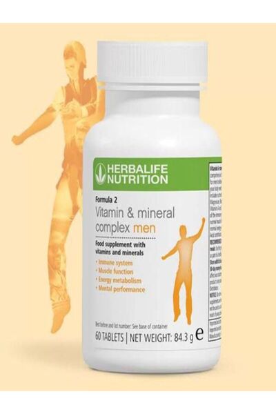 Herbalife Formül 2 Vitamin Ve Mineral Kompleks Erkekler Için 60 Tablet