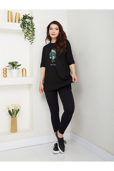 Moda Krash Be Happy Printed t Shirt