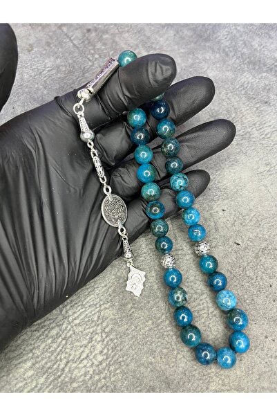 Mos Tespih Pietre de apatită Mărgele de rugăciune din piatră naturală de dimensiuni mari