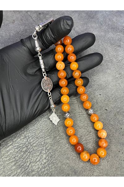 Mos Tespih Agate Stone Large Size High Level Natural Stone Prayer Beads