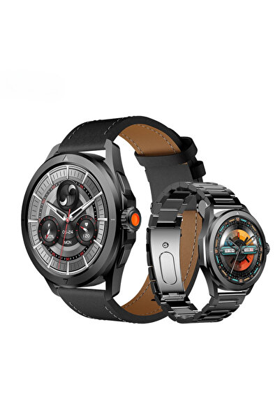 Teknotopia HW5 Pro+ Yuvarlak Akıllı Saat 1.43inç Amoled Ekran ChatGPT 1GB Bel...