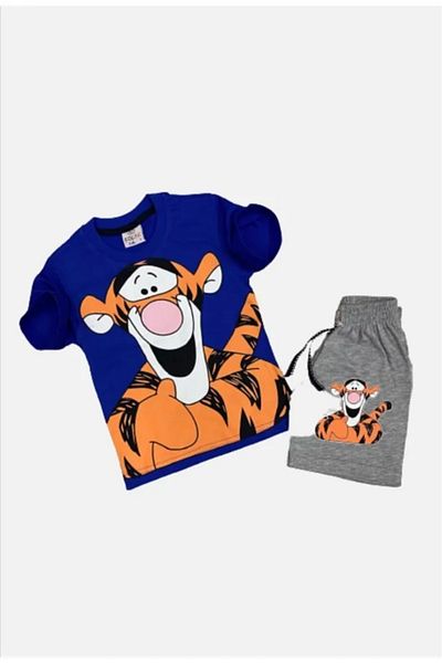 gnygiyim Children's Character Patterned T-Shirt Shorts Set