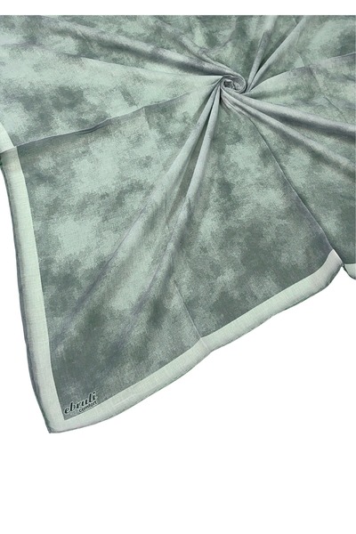 mim eşarp Eșarfă cu model din bumbac moale Ebruli - 95x95 cm